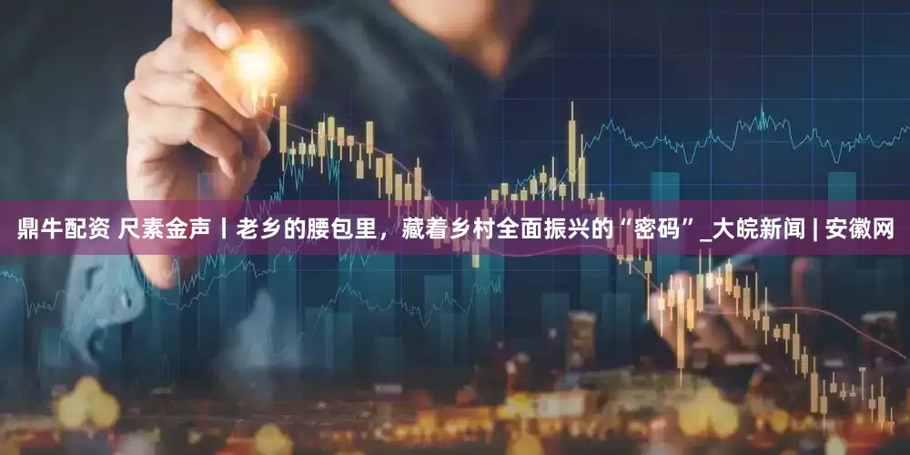 鼎牛配资 尺素金声丨老乡的腰包里，藏着乡村全面振兴的“密码”_大皖新闻 | 安徽网